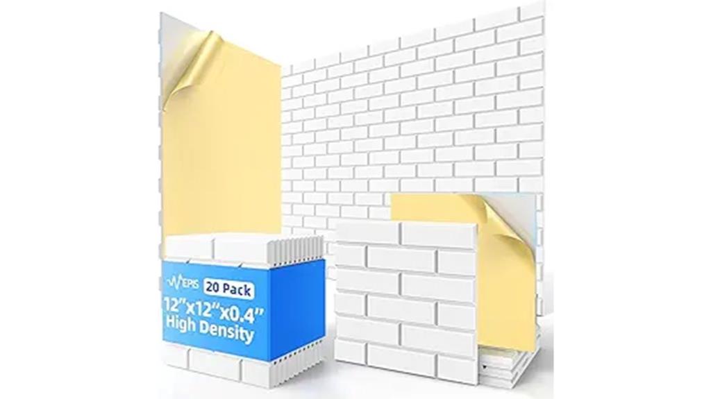 twenty pack adhesive sound panels