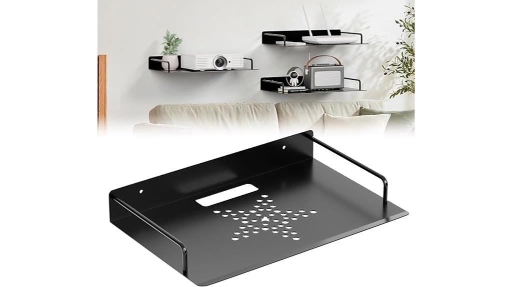 wall mounted electronics storage