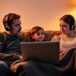 watch movie with headphones