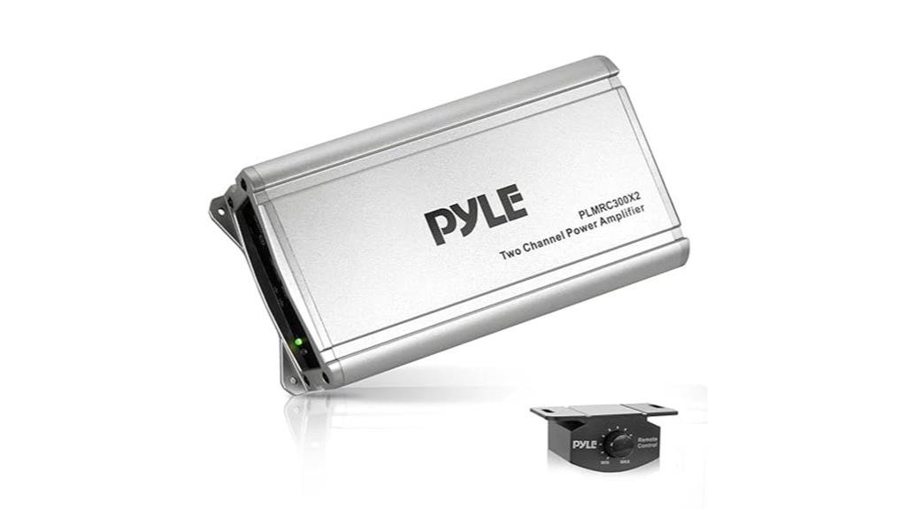 weatherproof two channel amplifier