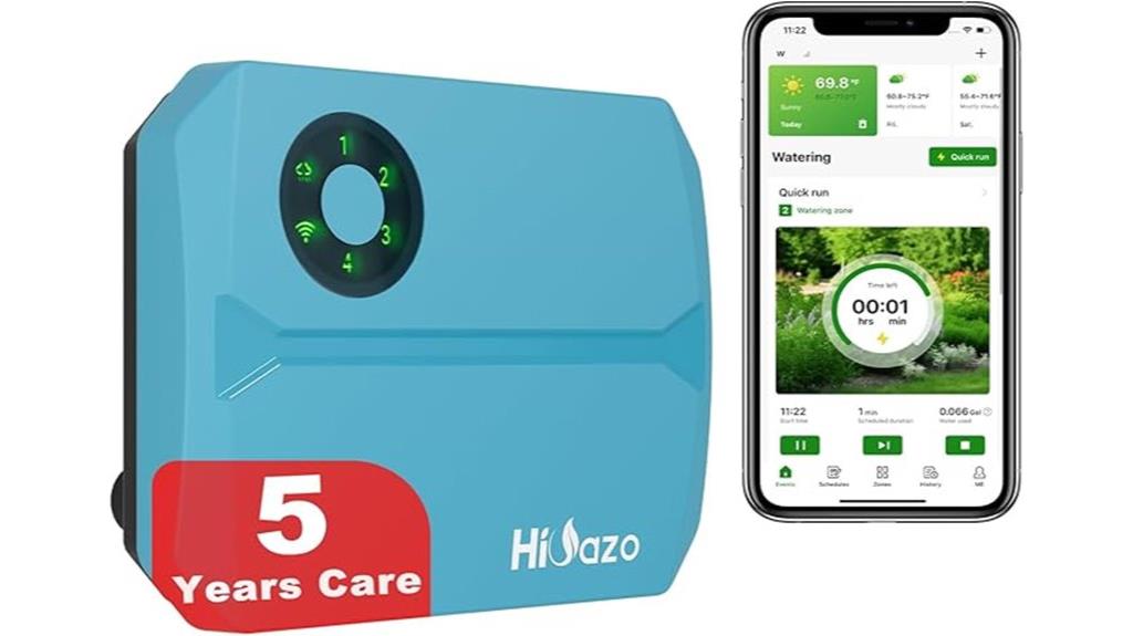 wifi enabled 4 zone sprinkler