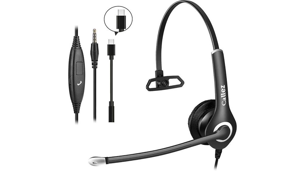 wired computer headset with mic