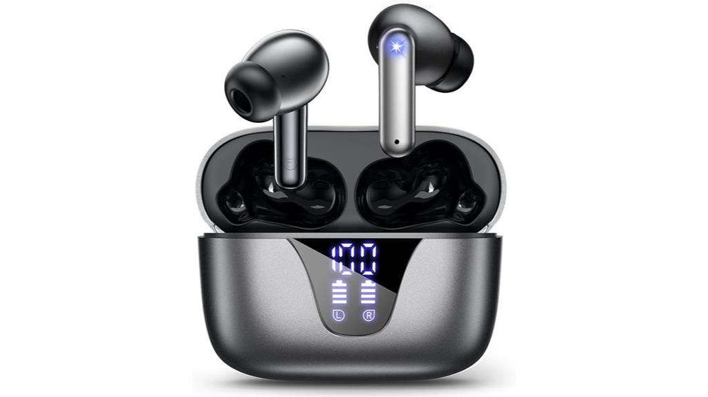 wireless earbuds with charging case
