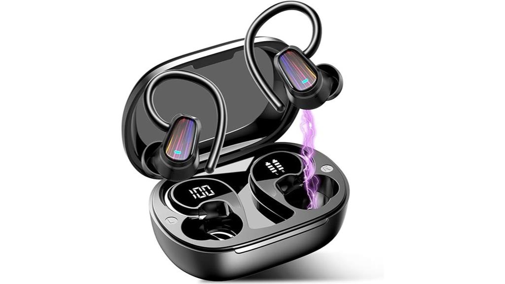 wireless earbuds with earhooks