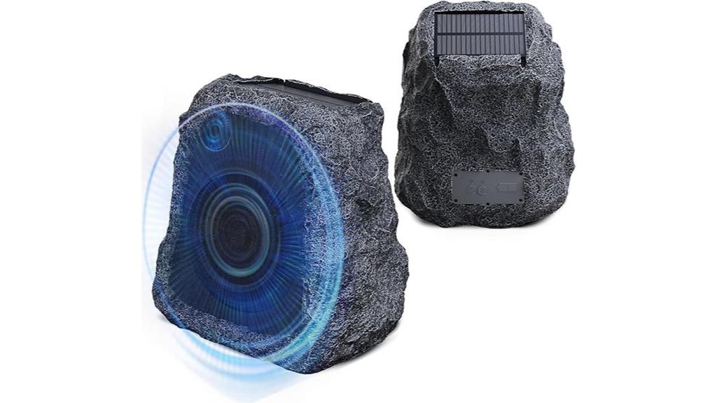wireless solar rock speakers