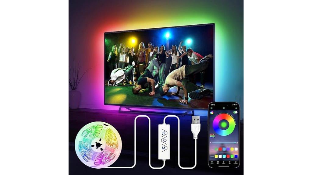 13ft rgb tv led lights