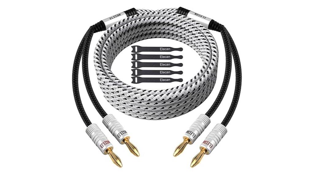 14 awg white banana plugs