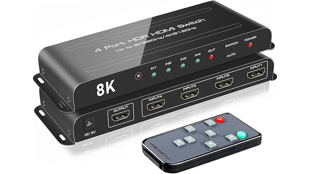 4 port 8k hdmi switch