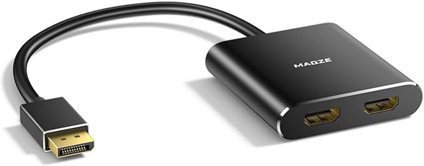 4k60hz dual hdmi adapter