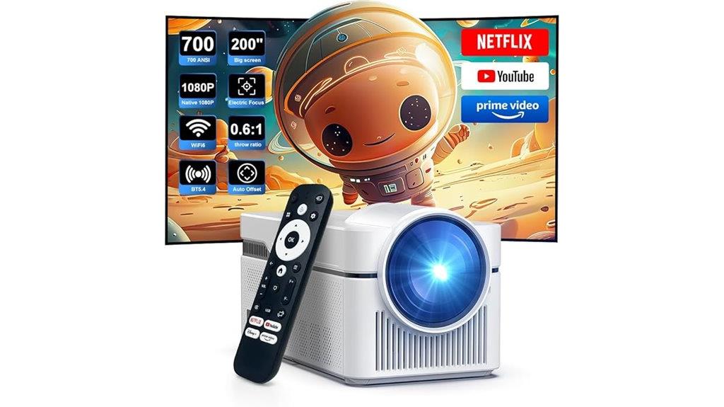 4k android wifi projector