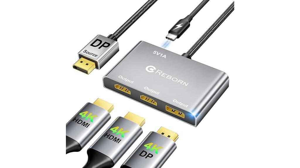 4k dual hdmi splitter