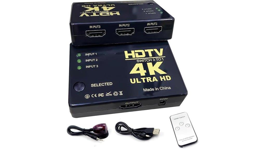 4k hdmi switch remote