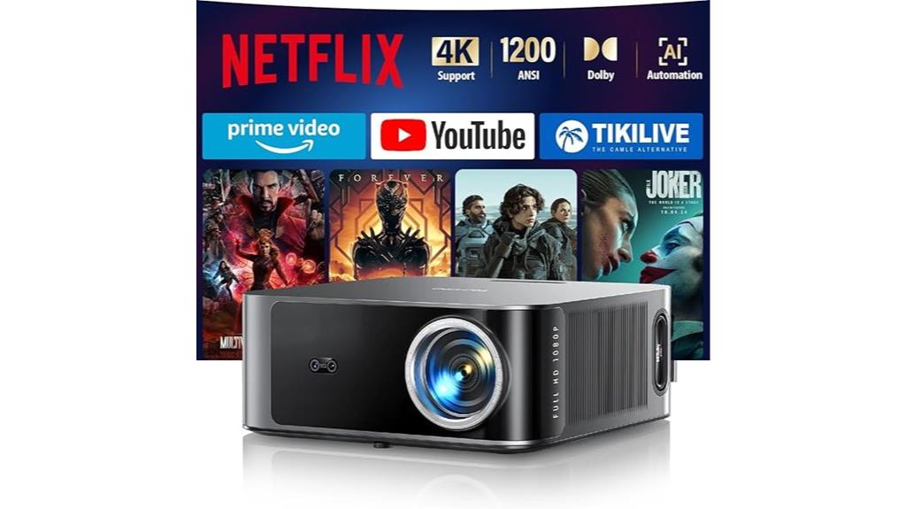 4k wifi bluetooth projector