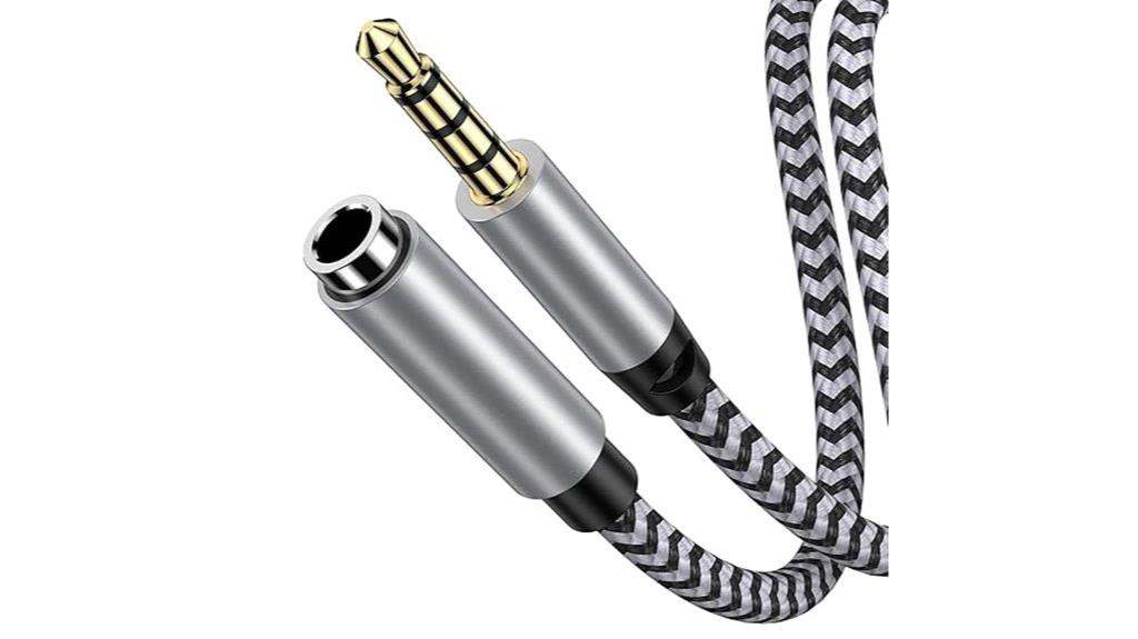 6ft nylon braided extension