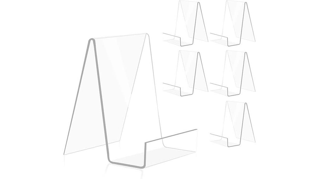 acrylic 6 pack book holder