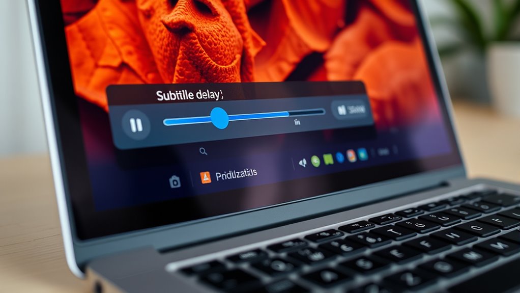 adjust subtitle timing in vlc