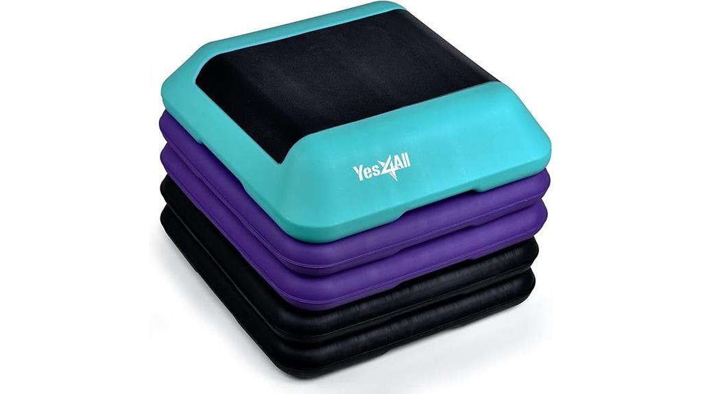 adjustable aerobic step platform