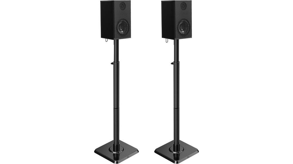 adjustable speaker stand set