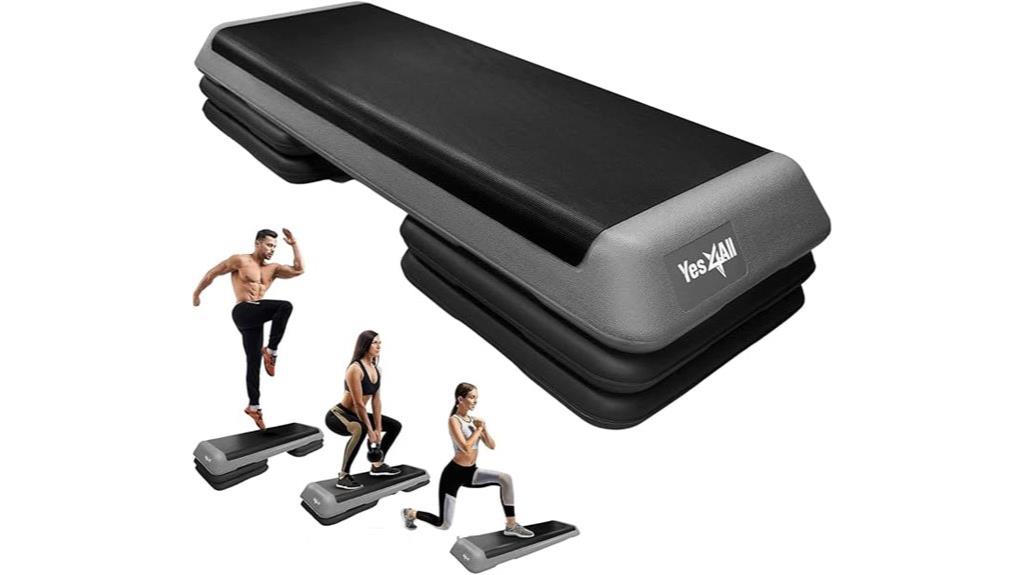 adjustable step with risers