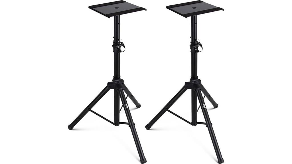 adjustable stereo speaker stands