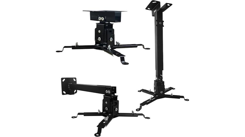 adjustable wall ceiling projector mount