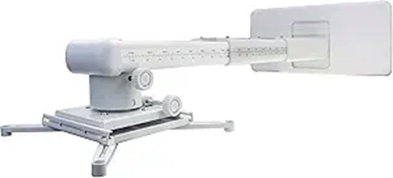 adjustable white projector mount