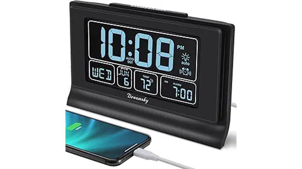 alarm clock with usb