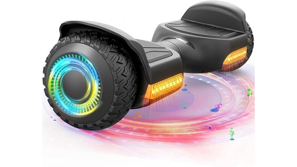 all terrain hoverboard lights