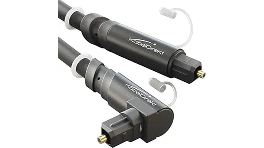 angled 3ft optical cable