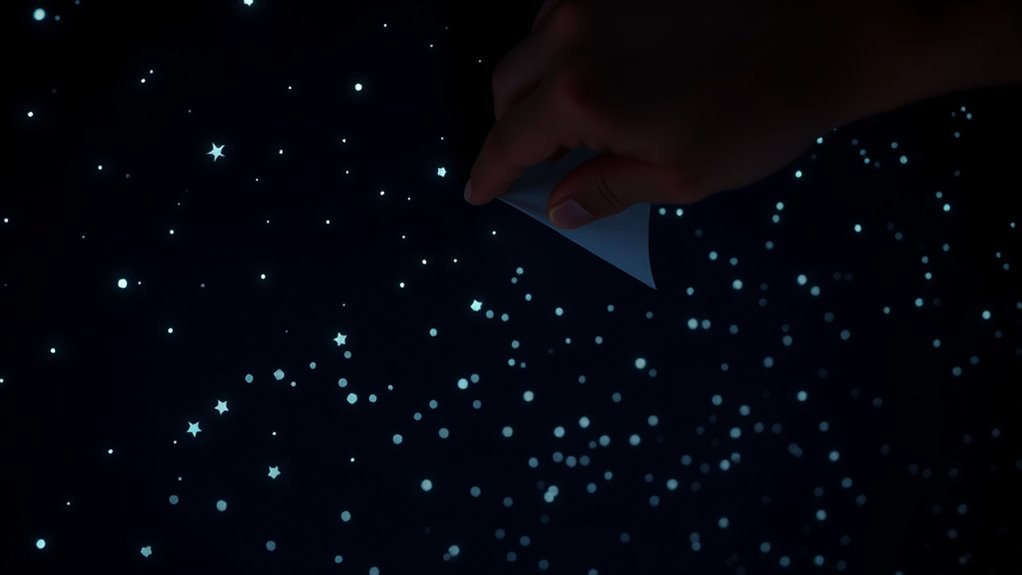 apply glow in the dark stars
