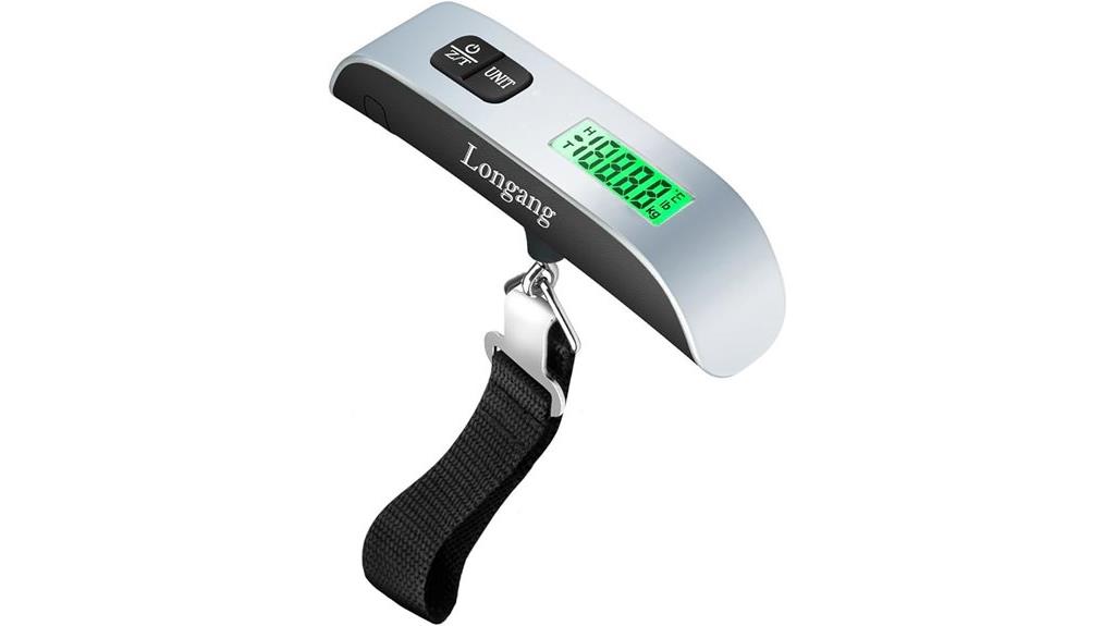 backlit portable luggage scale