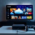 big screen cloud gaming setup
