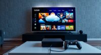 big screen cloud gaming setup