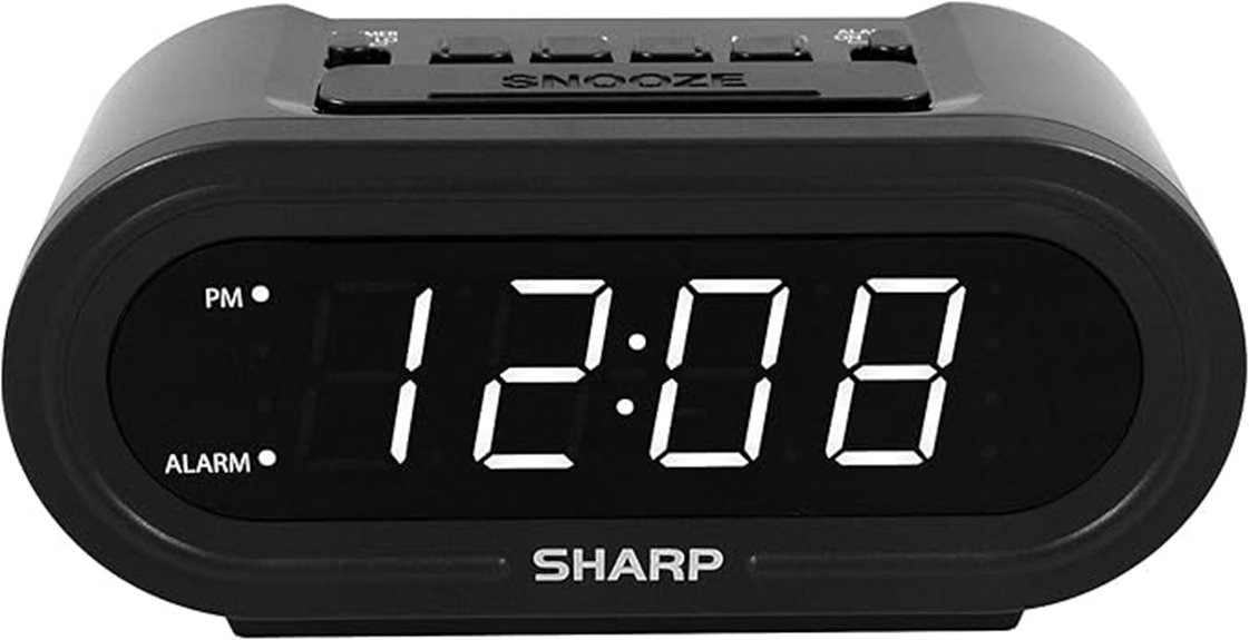 black led digital alarm