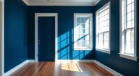 bold contrasting wall colors
