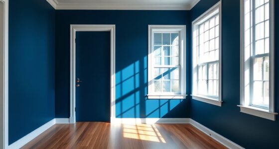 bold contrasting wall colors