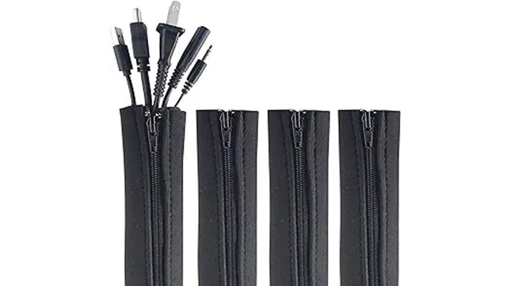 cable organization zipper sleeves