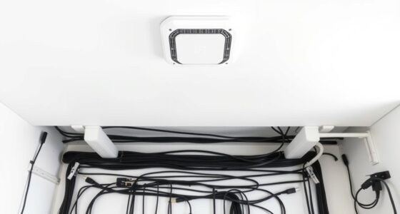ceiling mount cable organization