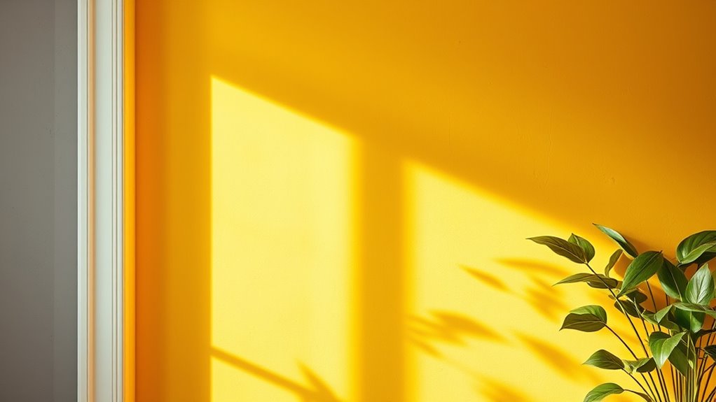 cheerful energetic yellow decor