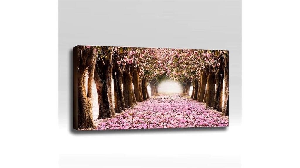 cherry blossom art panel
