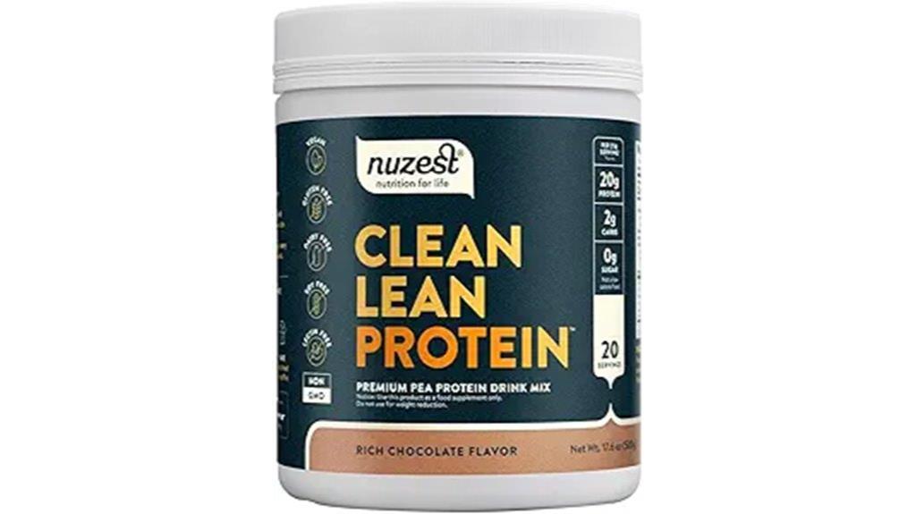 chocolate flavored pea protein