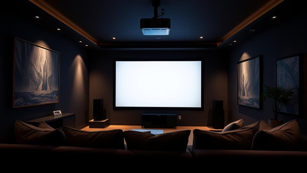 choose optimal screen and projector