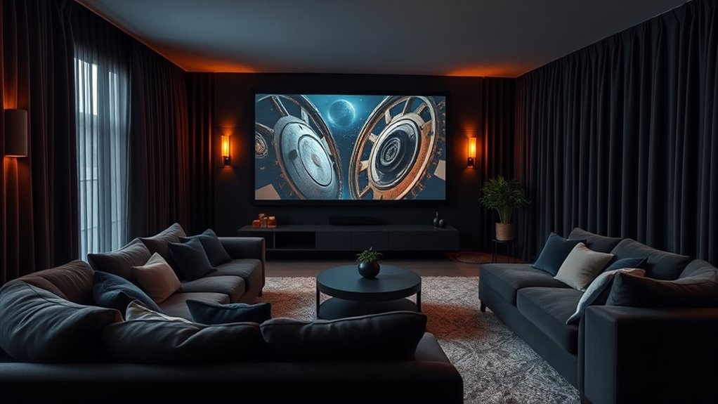 comfortable relaxing lighting seating