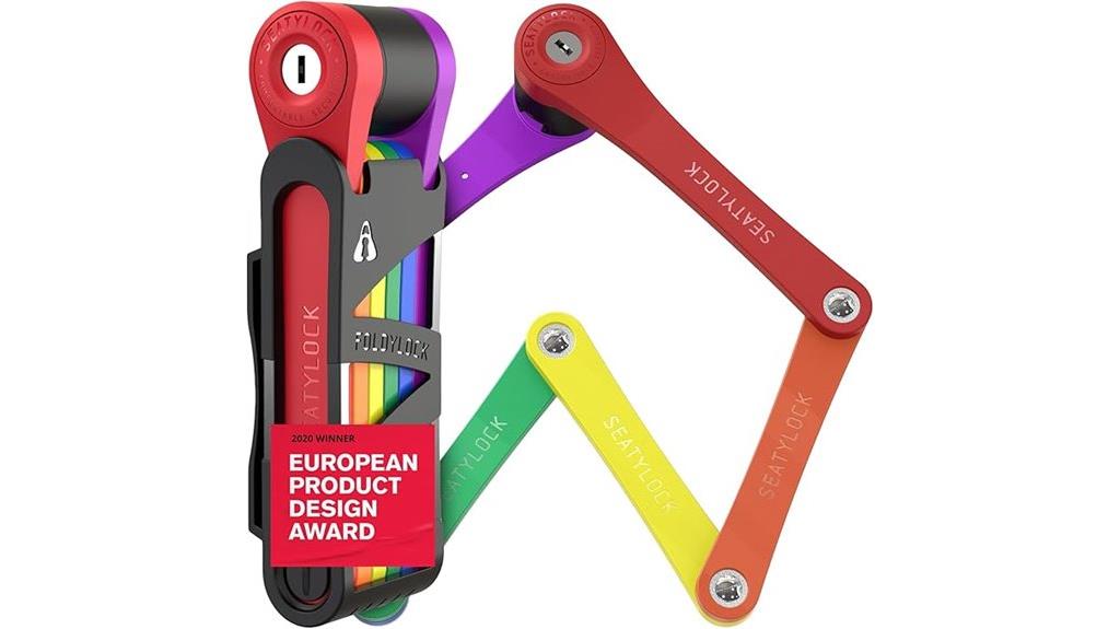 compact folding bike lock