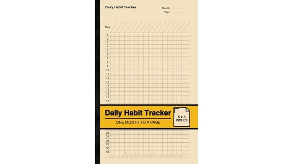 daily habit tracking notebook