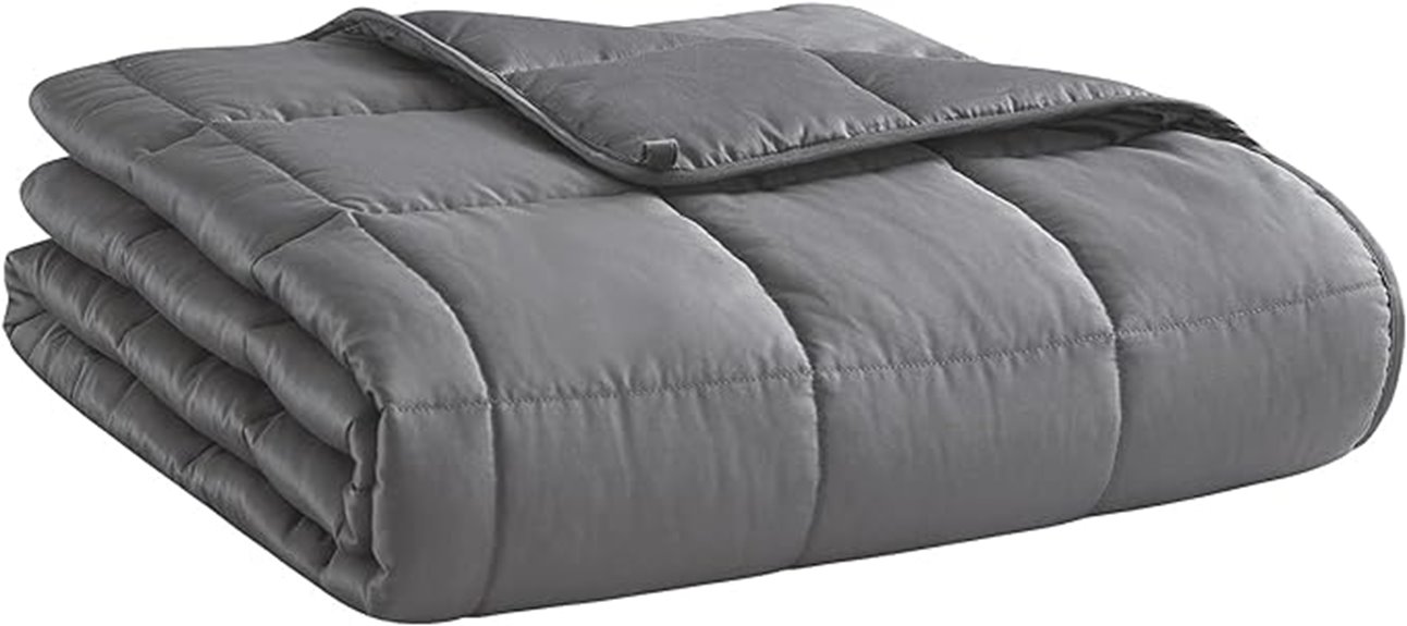 dark grey 15lb blanket