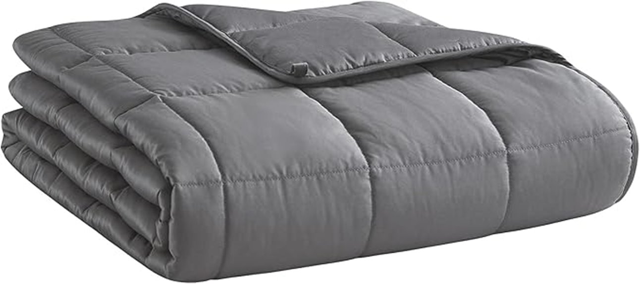 dark grey 15lb blanket
