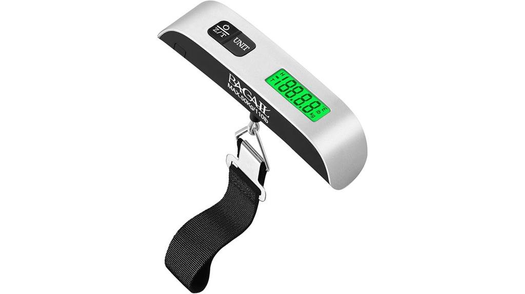digital luggage scale with backlight