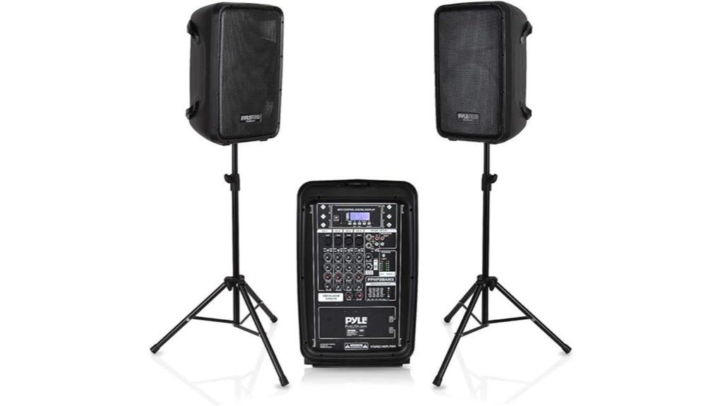 dj mixer and pa speaker