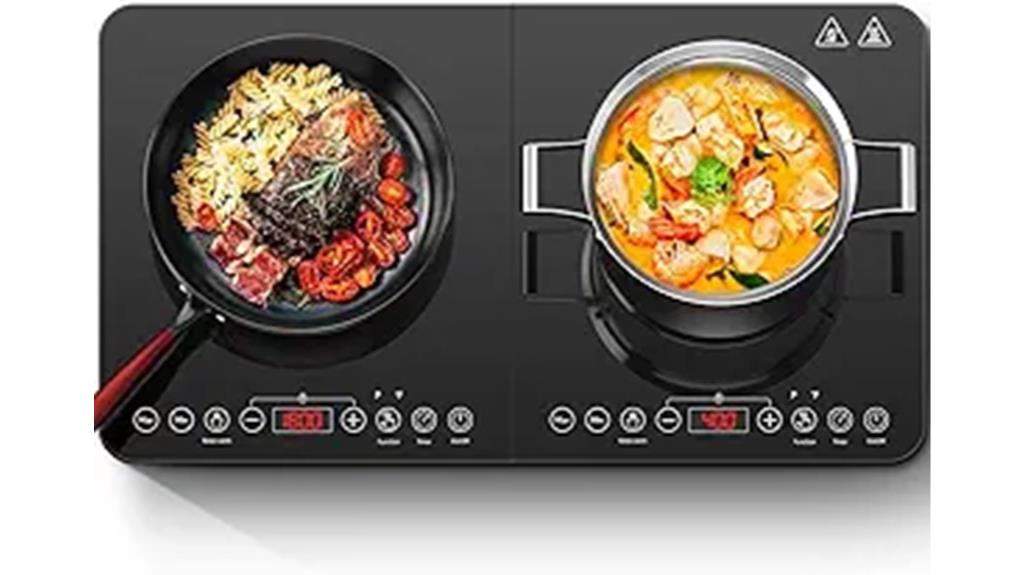 dual burner electric cooktop